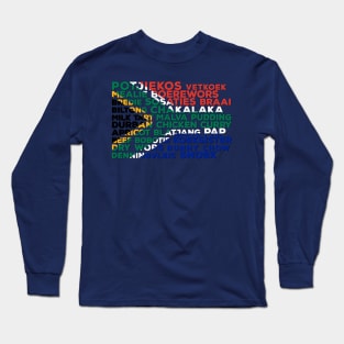 South Africa Flag Of Food Long Sleeve T-Shirt